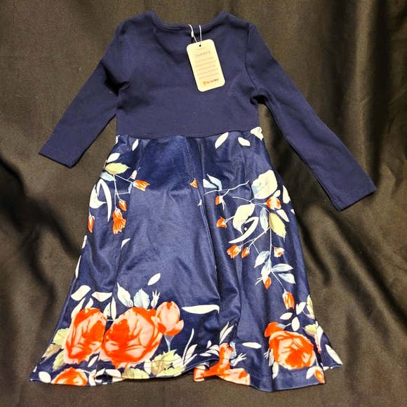 New Sisi Dolls Dress~European Size 110~US 4~Super Cute~Floral - Picture 1 of 6